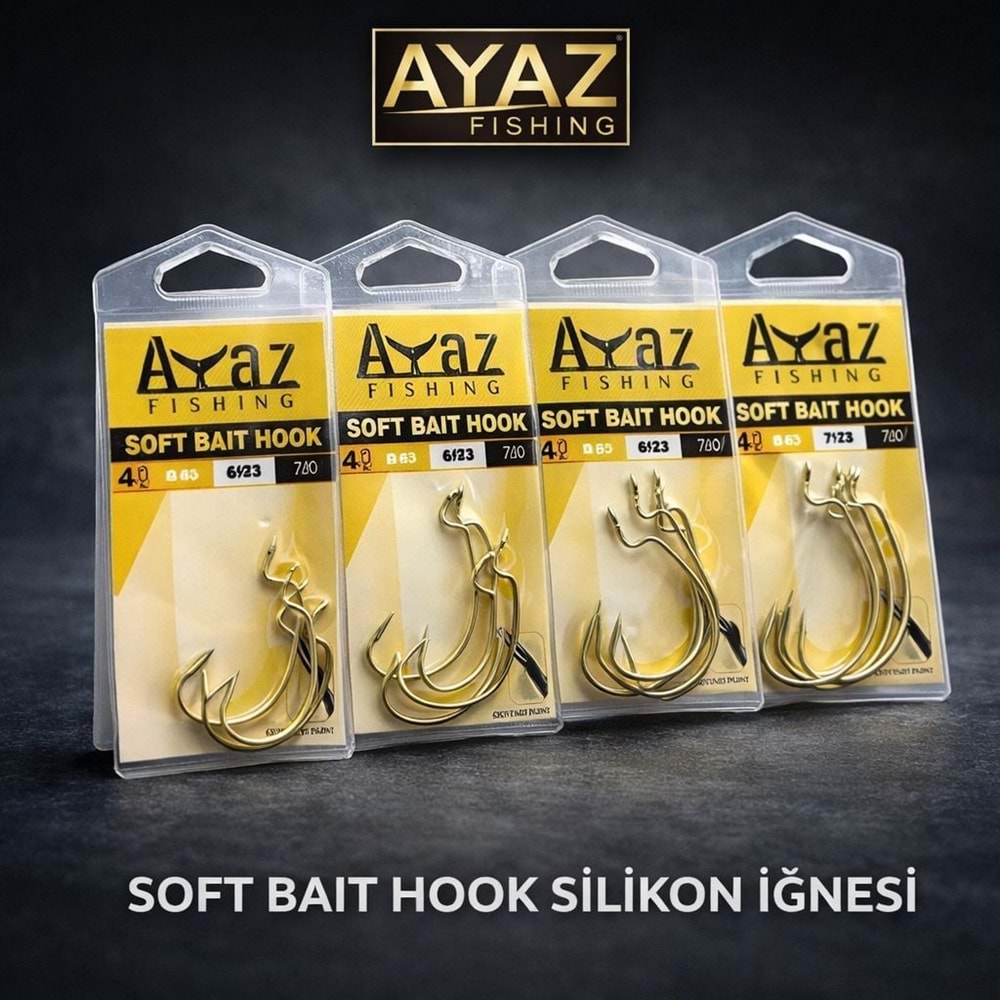 AYAZ Soft Bait Hook Silikon İğnesi - * - 3/0